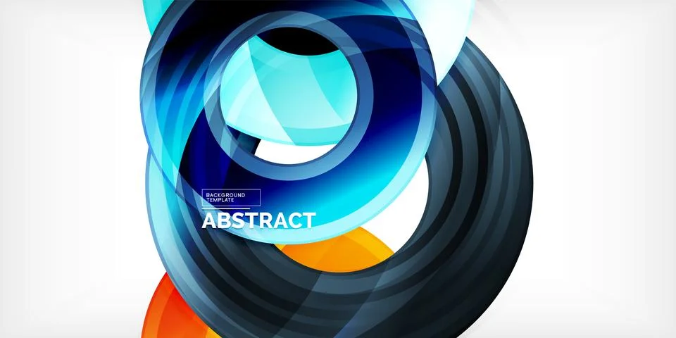 Circles, round elements, ring shapes premium background. Vector Illustration For Stock Illustration