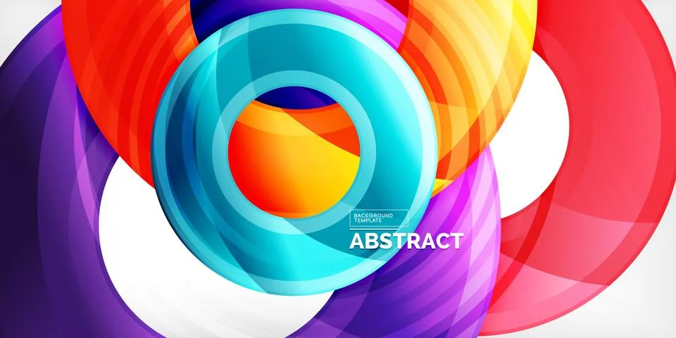 Circles, round elements, ring shapes premium background. Vector Illustration For Stock Illustration
