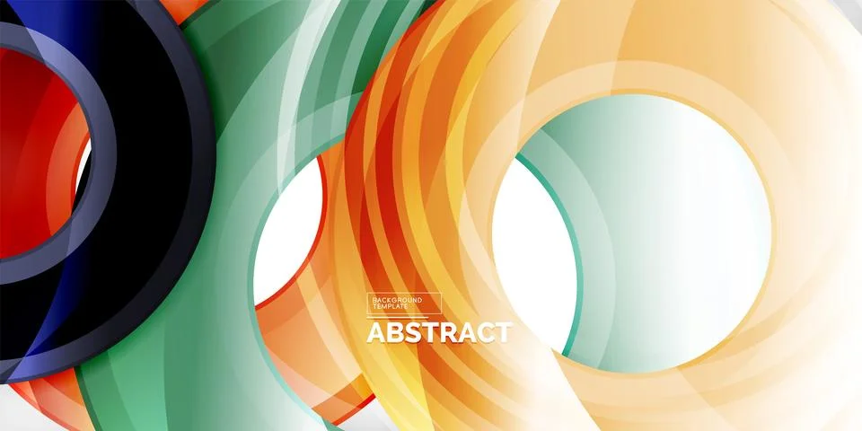 Circles, round elements, ring shapes premium background. Vector Illustration For Stock Illustration