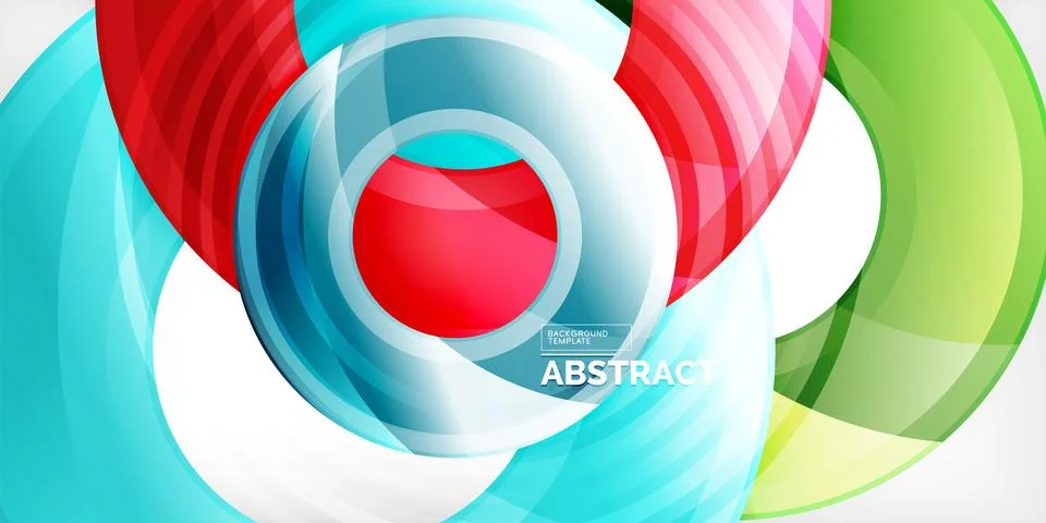 Circles, round elements, ring shapes premium background. Vector Illustration For Stock Illustration