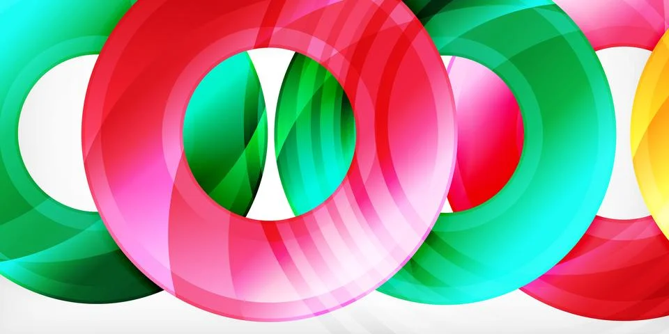 Circles, round elements, ring shapes premium background. Vector Illustration For Stock Illustration