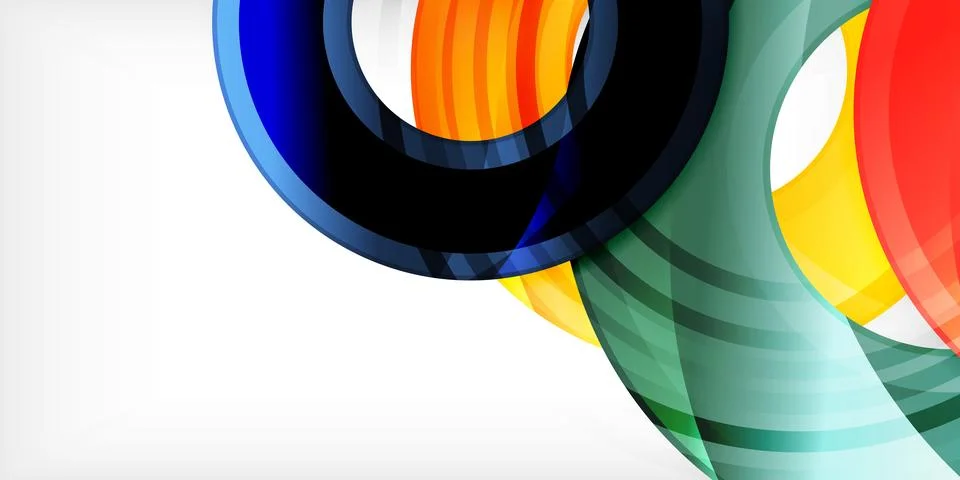 Circles, round elements, ring shapes premium background. Vector Illustration For Stock Illustration