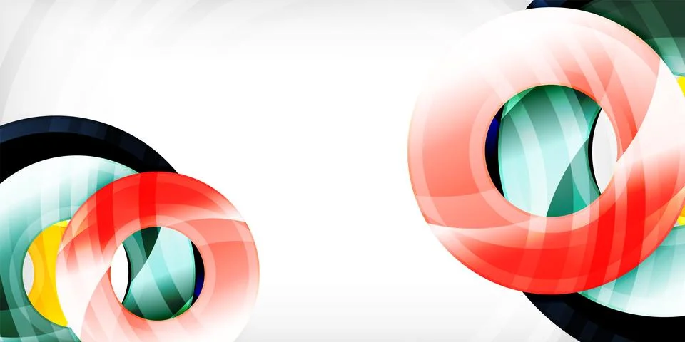 Circles, round elements, ring shapes premium background. Vector Illustration For Stock Illustration