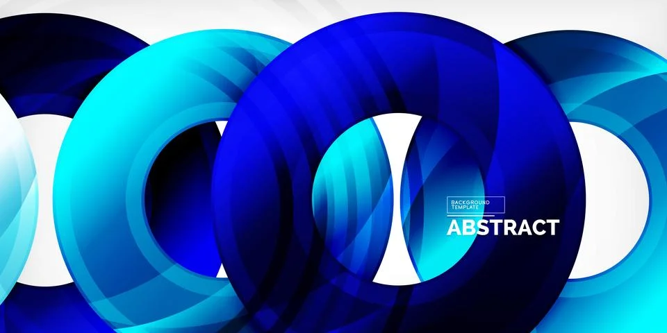 Circles, round elements, ring shapes premium background. Vector Illustration For 库存插图
