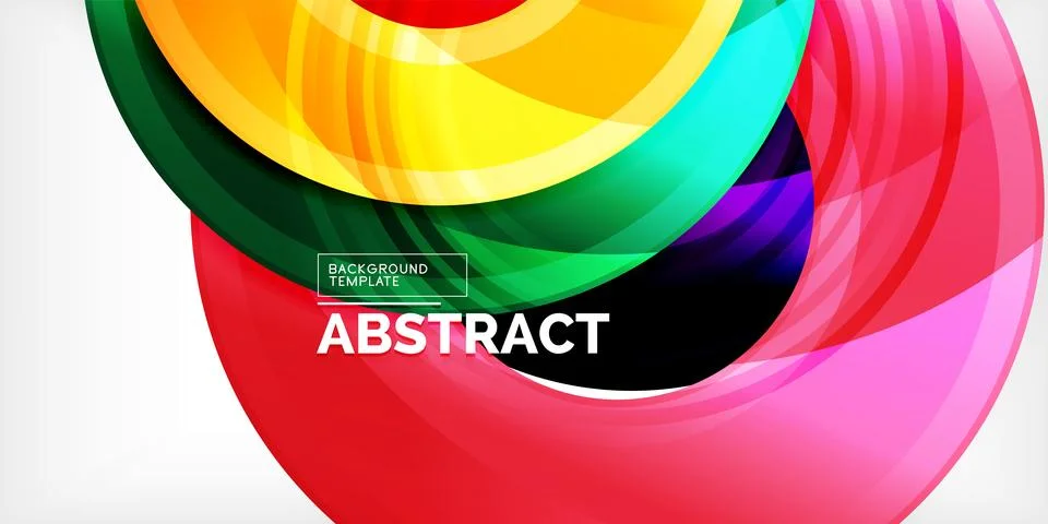 Circles, round elements, ring shapes premium background. Vector Illustration For Illustrazione stock