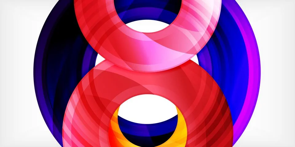 Circles, round elements, ring shapes premium background. Vector Illustration For Stock Illustration