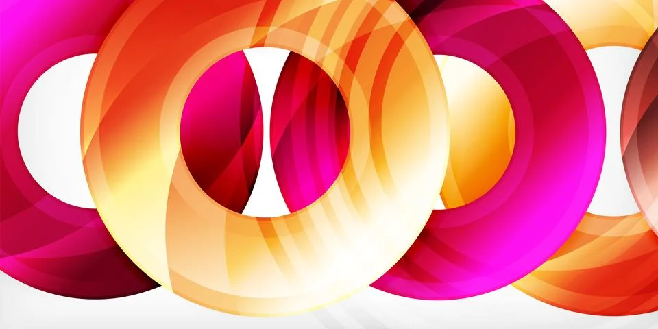 Circles, round elements, ring shapes premium background. Vector Illustration For Stock Illustration
