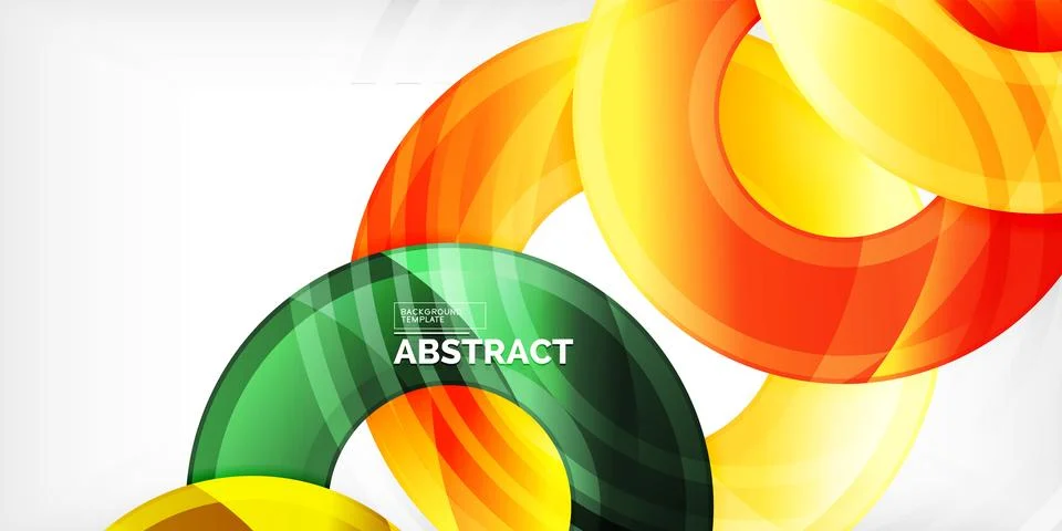 Circles, round elements, ring shapes premium background. Vector Illustration For イラスト素材