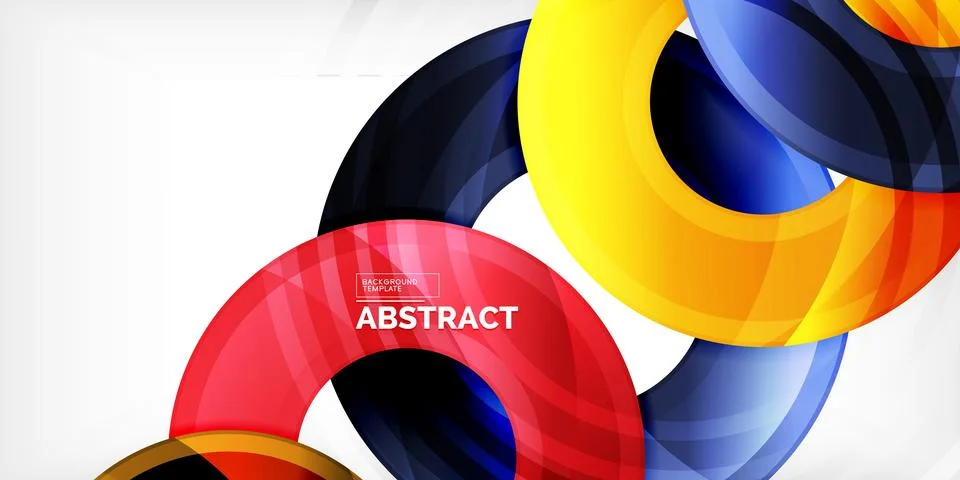 Circles, round elements, ring shapes premium background. Vector Illustration For Stock Illustration