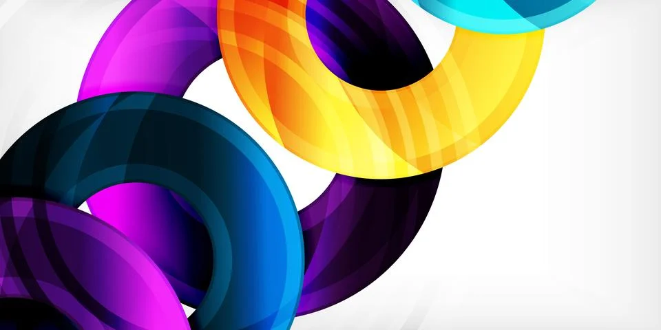 Circles, round elements, ring shapes premium background. Vector Illustration For Illustrazione stock