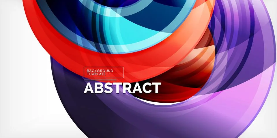 Circles, round elements, ring shapes premium background. Vector Illustration For Stock Illustration