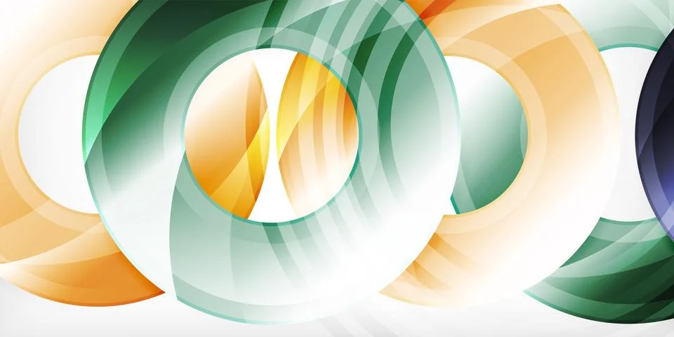 Circles, round elements, ring shapes premium background. Vector Illustration For Stock Illustration