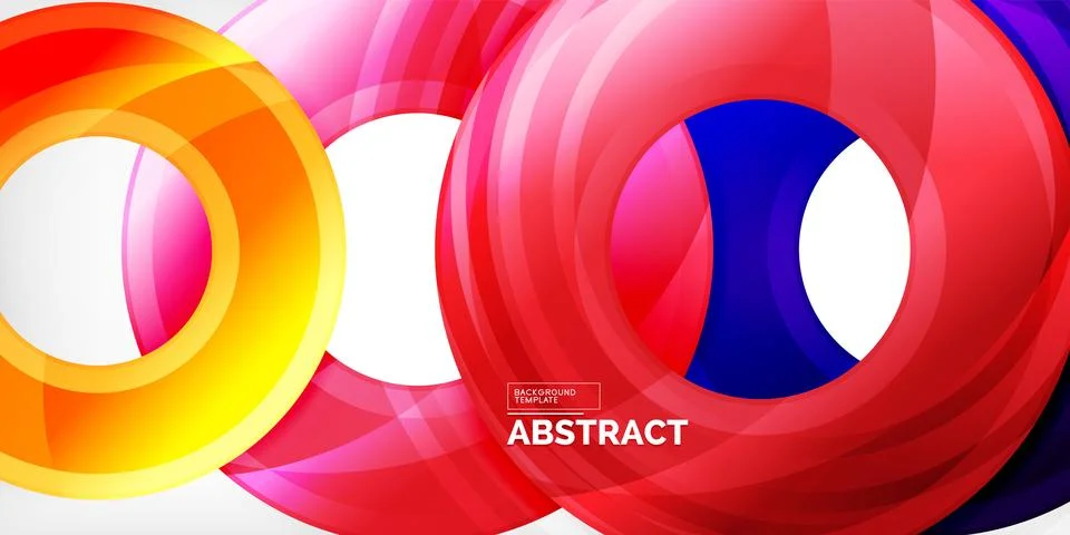 Circles, round elements, ring shapes premium background. Vector Illustration For Stock Illustration