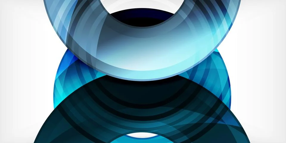 Circles, round elements, ring shapes premium background. Vector Illustration For Illustrazione stock