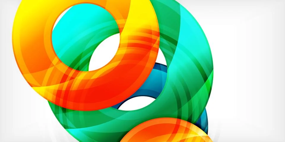 Circles, round elements, ring shapes premium background. Vector Illustration For Stock Illustration