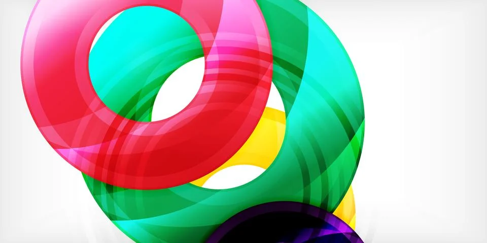 Circles, round elements, ring shapes premium background. Vector Illustration For Stock Illustration