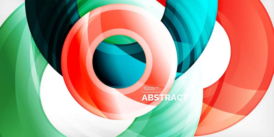 Circles, round elements, ring shapes premium background. Vector Illustration For Stock Illustration