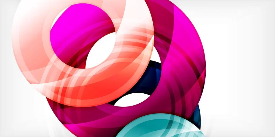 Circles, round elements, ring shapes premium background. Vector Illustration For Stock Illustration