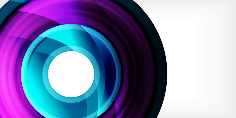 Circles, round elements, ring shapes premium background. Vector Illustration For Illustrazione stock