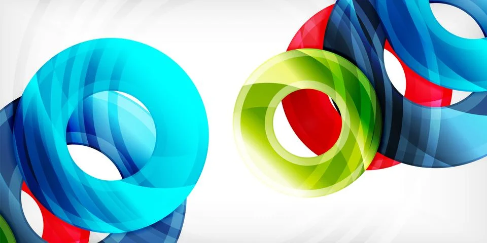 Circles, round elements, ring shapes premium background. Vector Illustration For 库存插图