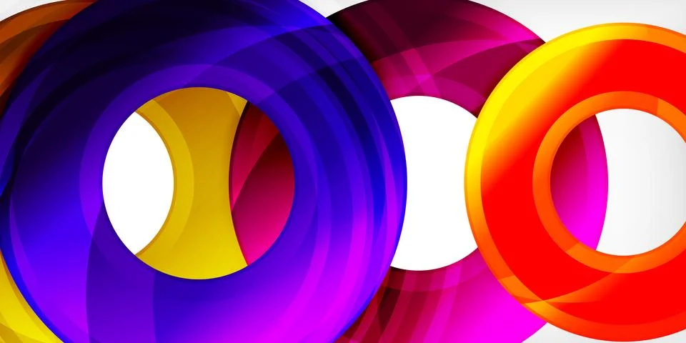 Circles, round elements, ring shapes premium background. Vector Illustration For Stock Illustration