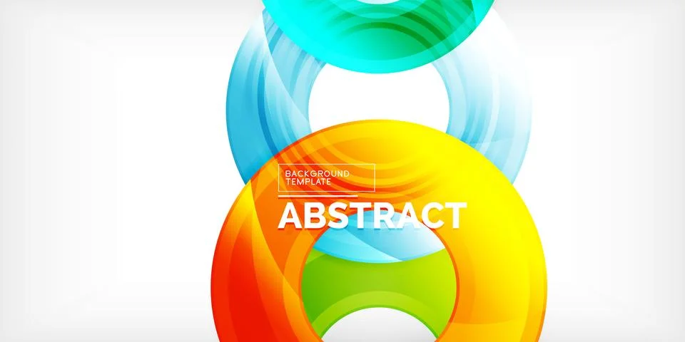 Circles, round elements, ring shapes premium background. Vector Illustration For Stock Illustration