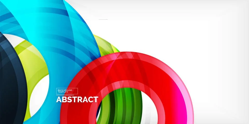 Circles, round elements, ring shapes premium background. Vector Illustration For Stock Illustration