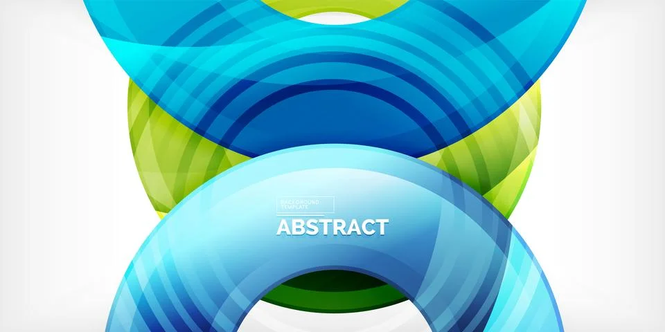 Circles, round elements, ring shapes premium background. Vector Illustration For Stock Illustration