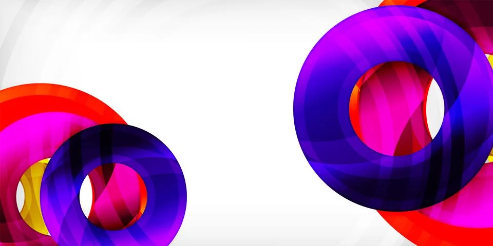 Circles, round elements, ring shapes premium background. Vector Illustration For イラスト素材