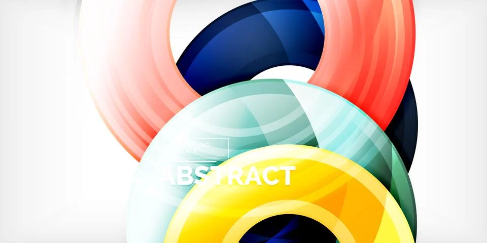 Circles, round elements, ring shapes premium background. Vector Illustration For Stock Illustration