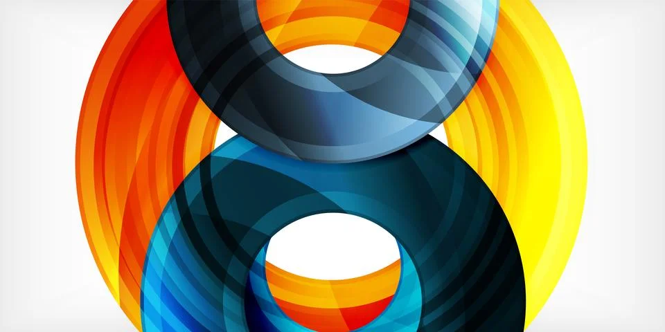 Circles, round elements, ring shapes premium background. Vector Illustration For Stock Illustration