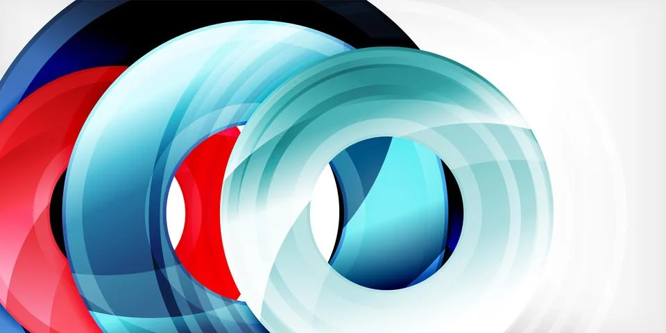 Circles, round elements, ring shapes premium background. Vector Illustration For Stock Illustration