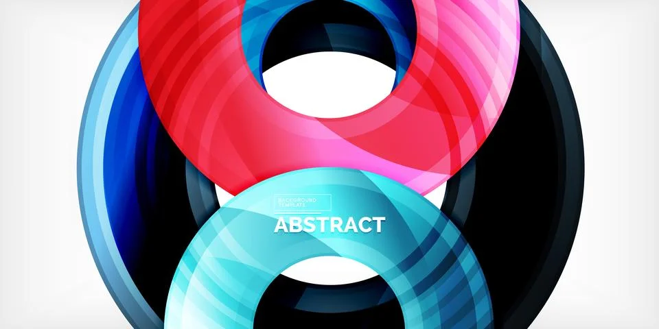 Circles, round elements, ring shapes premium background. Vector Illustration For Stock Illustration