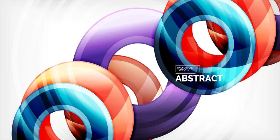 Circles, round elements, ring shapes premium background. Vector Illustration For Stock Illustration