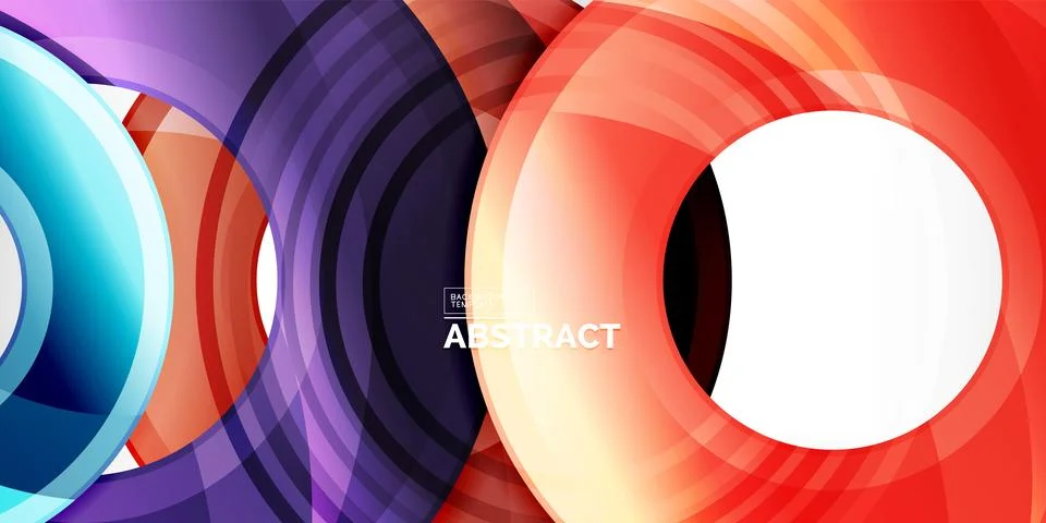 Circles, round elements, ring shapes premium background. Vector Illustration For 스톡 일러스트