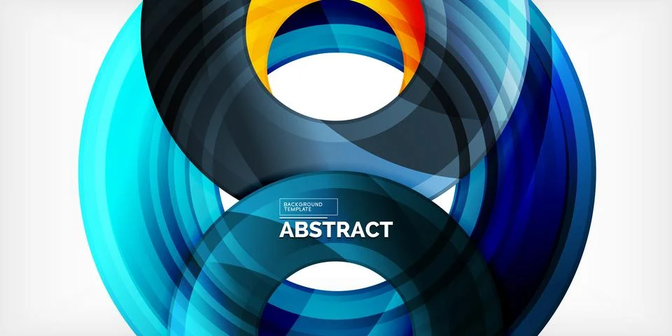 Circles, round elements, ring shapes premium background. Vector Illustration For Stock Illustration