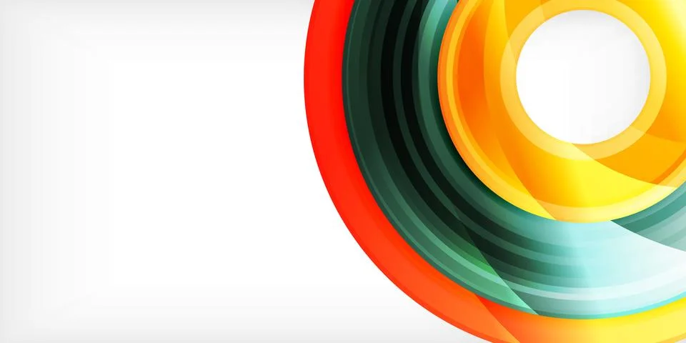 Circles, round elements, ring shapes premium background. Vector Illustration For イラスト素材