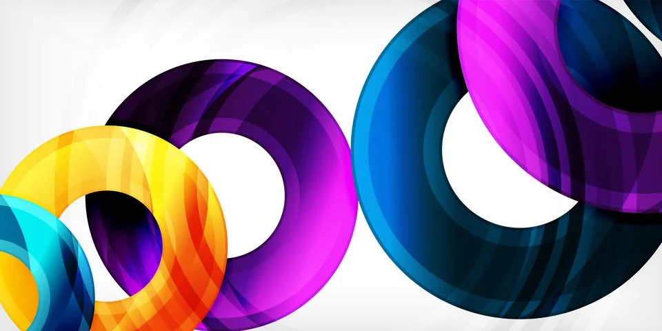 Circles, round elements, ring shapes premium background. Vector Illustration For Stock Illustration