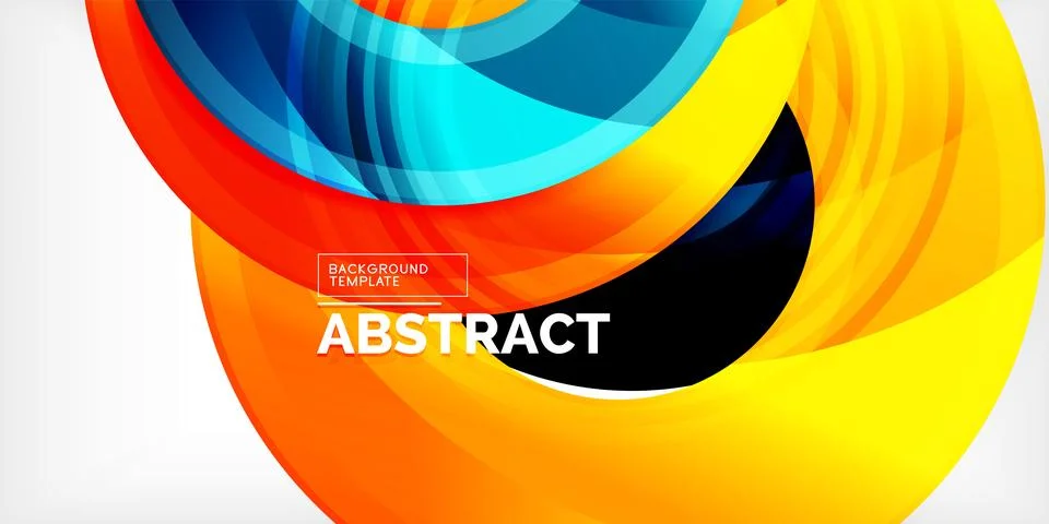 Circles, round elements, ring shapes premium background. Vector Illustration For Stock Illustration