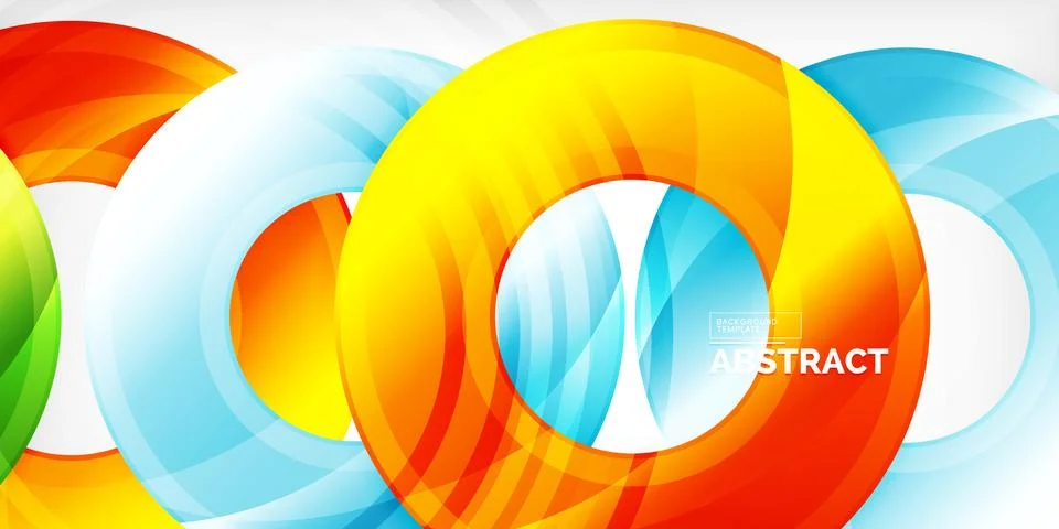 Circles, round elements, ring shapes premium background. Vector Illustration For 스톡 일러스트