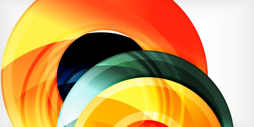 Circles, round elements, ring shapes premium background. Vector Illustration For Stock Illustration