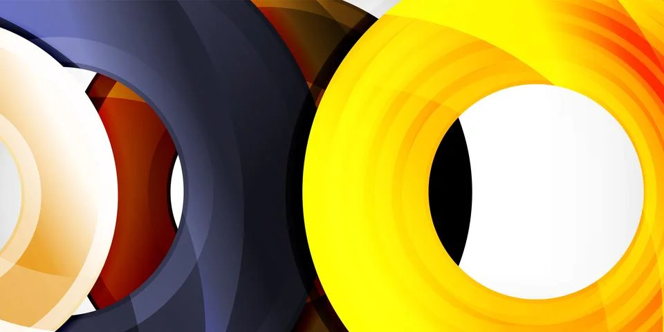 Circles, round elements, ring shapes premium background. Vector Illustration For Illustrazione stock