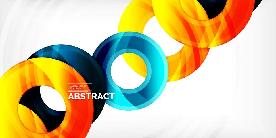 Circles, round elements, ring shapes premium background. Vector Illustration For Stock Illustration