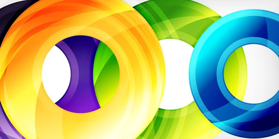 Circles, round elements, ring shapes premium background. Vector Illustration For Stock Illustration