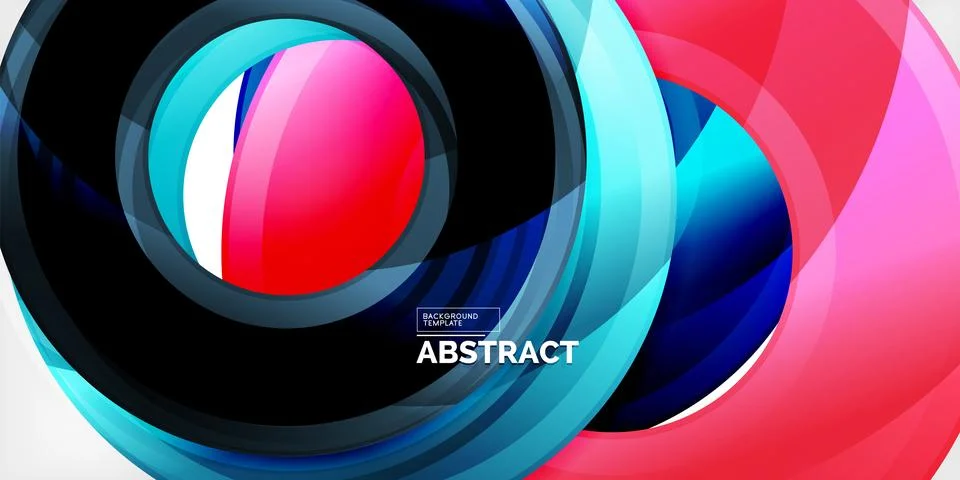 Circles, round elements, ring shapes premium background. Vector Illustration For イラスト素材