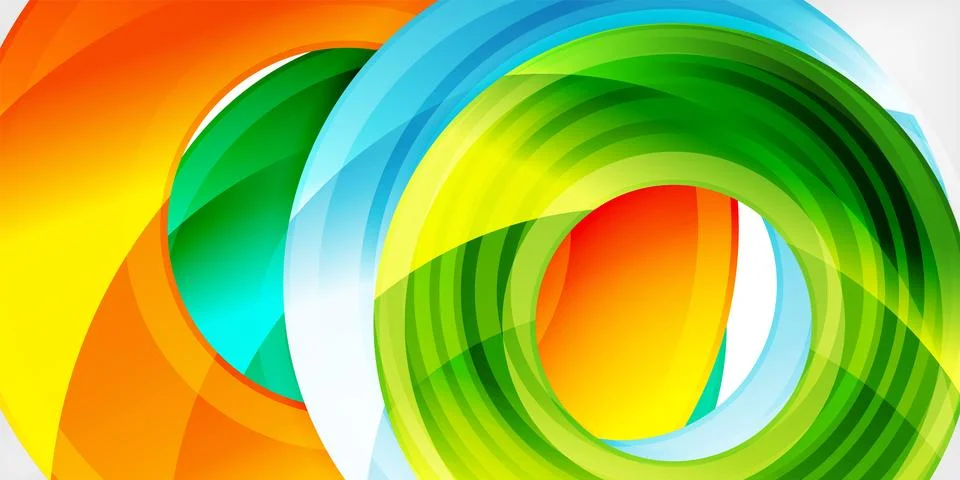 Circles, round elements, ring shapes premium background. Vector Illustration For Illustrazione stock