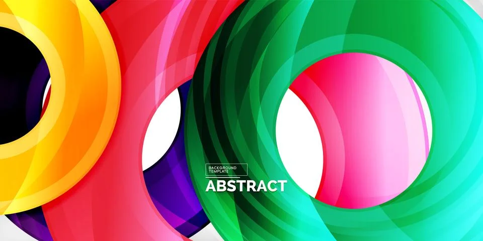 Circles, round elements, ring shapes premium background. Vector Illustration For Stock Illustration