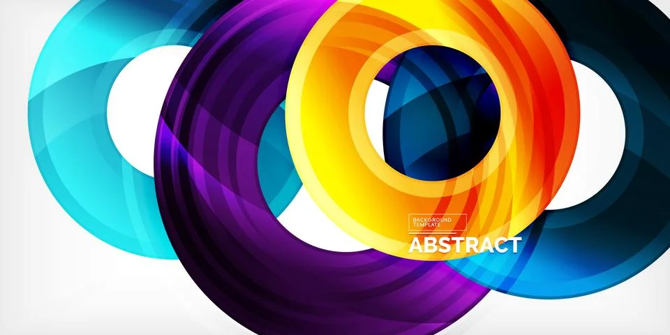 Circles, round elements, ring shapes premium background. Vector Illustration For Stock Illustration