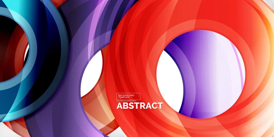 Circles, round elements, ring shapes premium background. Vector Illustration For Stock Illustration