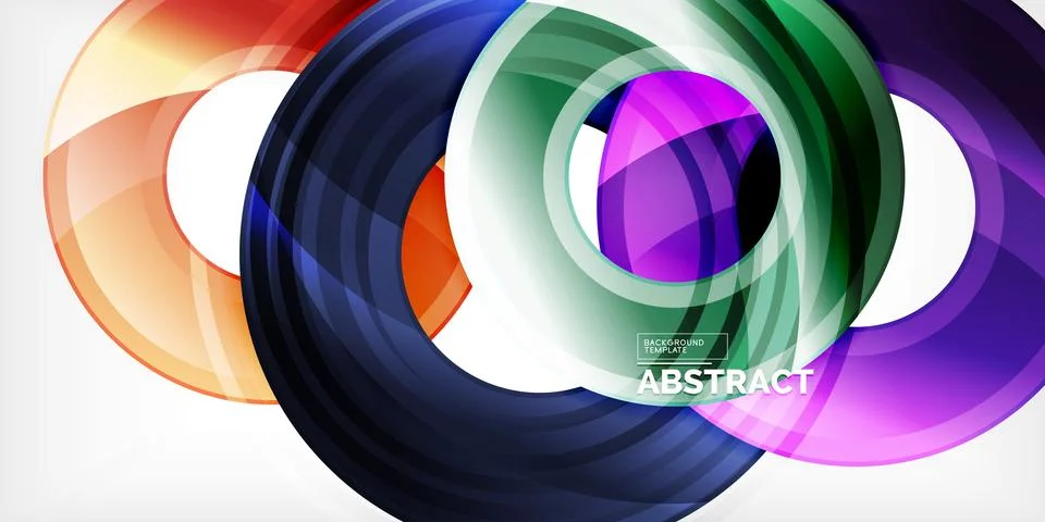 Circles, round elements, ring shapes premium background. Vector Illustration For Stock Illustration